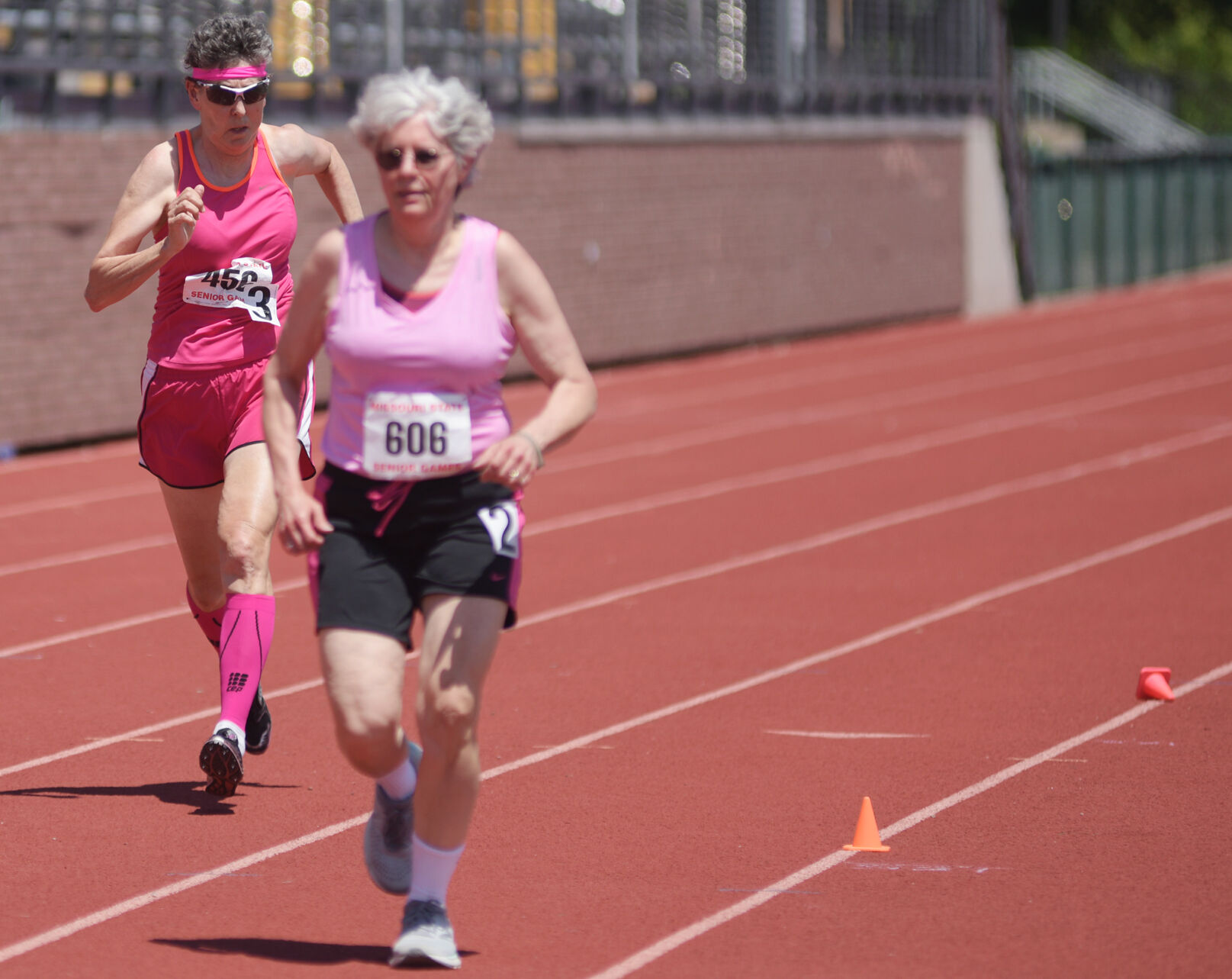 Debra Wood and Lora Rooker run